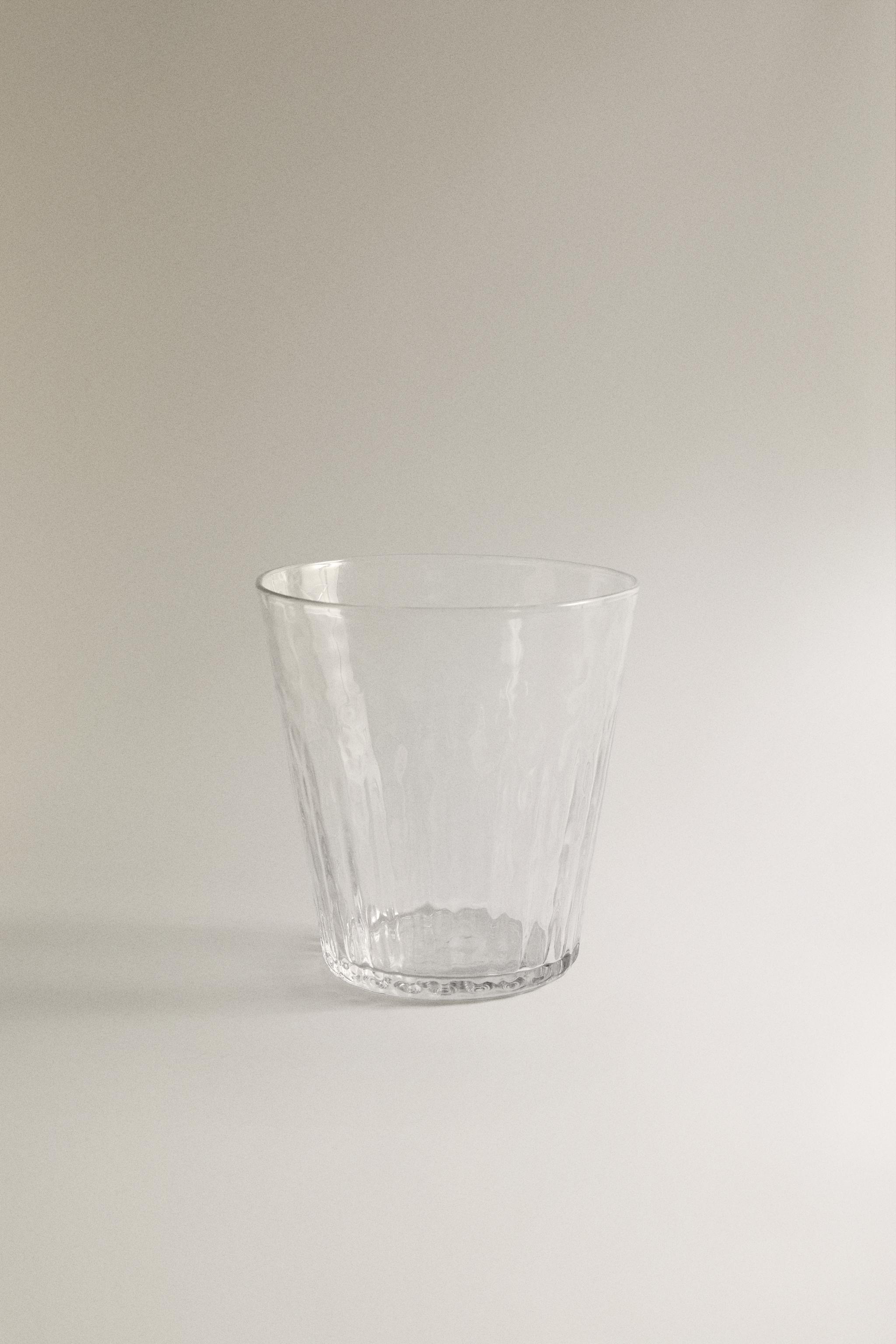 HAMMERED GLASS TUMBLER
